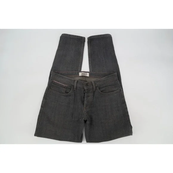 Naked & Famous Weird Guy Hunter Stretch Selvedge Denim Jeans Mens 32 Red Lined - Picture 1 of 13